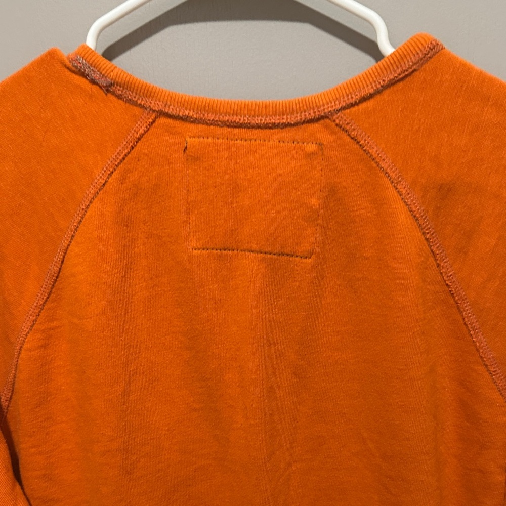 American Eagle Outfitters Men's Bold Orange Crewneck Sweater - Picture 8 of 10